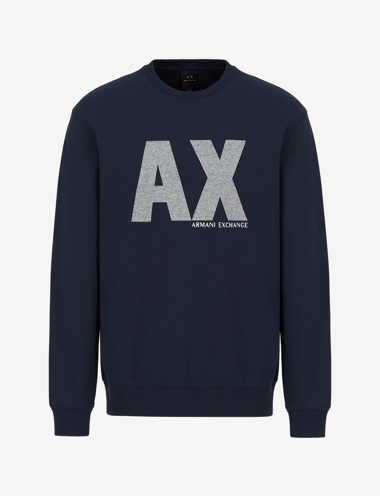 armani exchange blue moletom com capuz