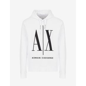 armani exchange zip up moletom com capuz