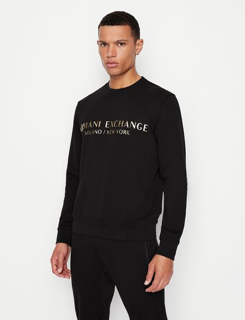 armani exchange small logo moletom com capuz
