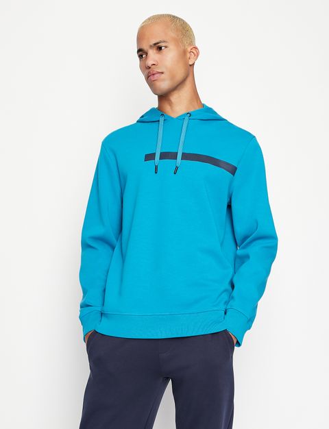 armani exchange small logo moletom com capuz